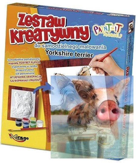 PSY - Wypukła Malowanka Seria PSY - YORKSHIRE TERRIER PSY - Wypukła Malowanka Seria PSY - YORKSHIRE TERRIER
