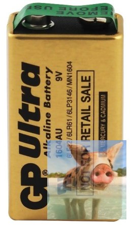 Bateria 9V GP Ultra Alkaline
