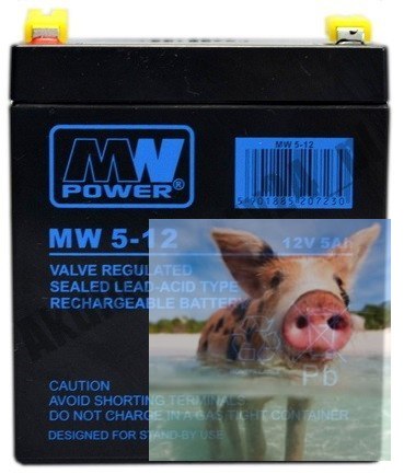 Pb 12V 5Ah bezobsługowy (waga 1.9kg, max. prąd ład. 1.5A, max. prąd rozład. 80A) Pb 12V 5Ah bezobsługowy (waga 1.9kg, max. prąd ład. 1.5A, max. prąd rozład. 80A)