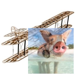 Samolot Sopwith Camel Balsa KIT (1520mm) - POSERWISOWY