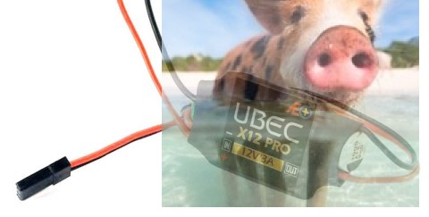 Regulator napięcia odbiornika DWhobby X12 UBEC PRO 12V 3A Regulator napięcia odbiornika DWhobby X12 UBEC PRO 12V 3A